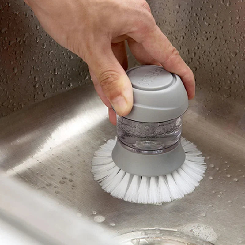 Escova para louça com dispenser - super higiênica
