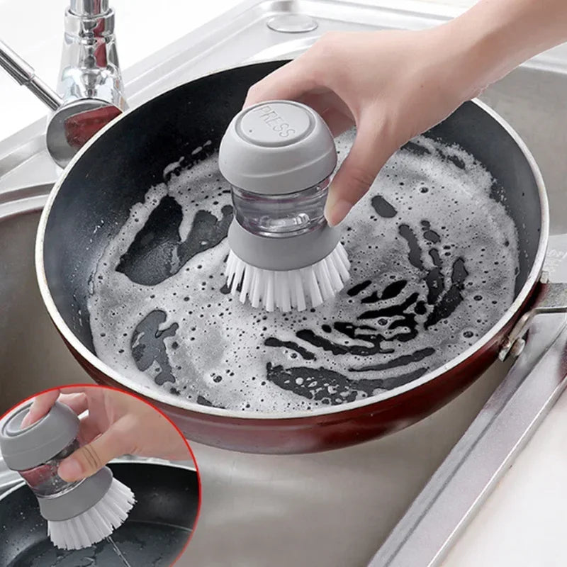 Escova para louça com dispenser - super higiênica
