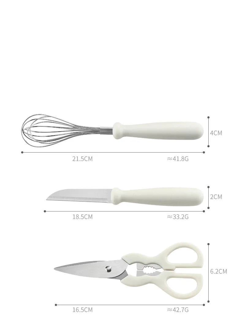 Conjunto de utensílios de cozinha utensílios de aço inoxidável 4 ou 5 peças