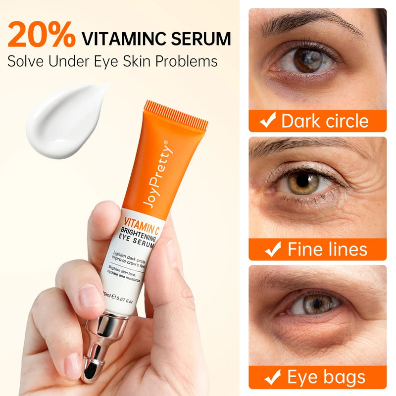 Rejuvenecedor de olhos Vitamina C e ácido Hyaluronic- Firma a pele, reduz rugas e olheira